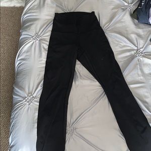Mesh black lulu lemon leggings